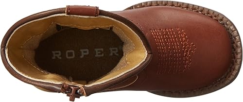 Miniatura 5 de ROPER Niños Niños Texson Square Toe Casual Botas Mid Calf - Marrón