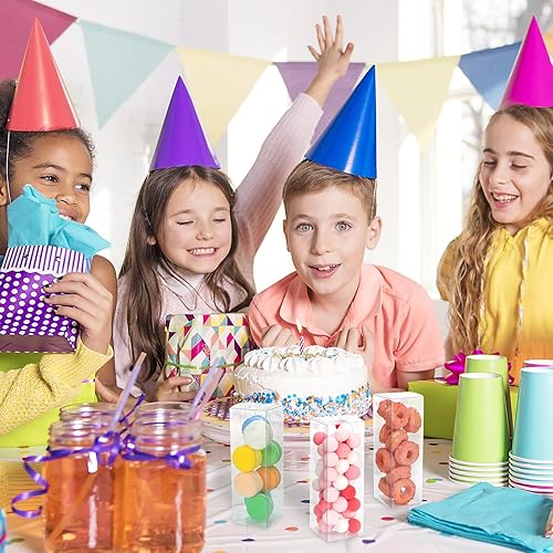 Miniatura 7 de Moretoes 45 cajas de regalo transparentes, cajas de regalo transparentes, pequeñas cajas de plástico para galletas de chocolate, bodas, fiestas, 2 x