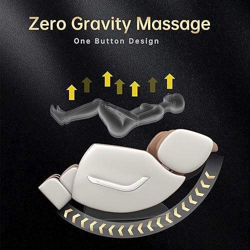 Miniatura 2 de Silla eléctrica de masaje Shiatsu de gravedad cero de cuerpo completo con calefacción Bluetooth y rodillo de pie para el hogar y la oficina