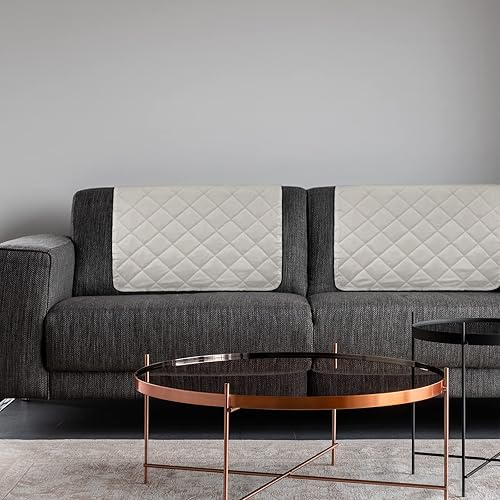 Miniatura 7 de Funda para reposacabezas para silla reclinable, 2 piezas, protector de reposacabezas reclinable, funda de sofá reclinable, protector de cabeza de