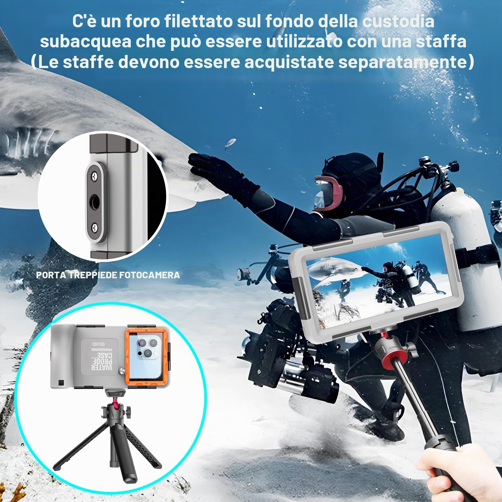 Custodia Impermeabile Smartphone IPX8 Porta custodia cellulare impermeabile 15m Subacquea compatible per iPhone 17 Air 16e 14 15 16 17 Pro 14 15 16 17 Pro max 14 Plus 12 13 Mini
