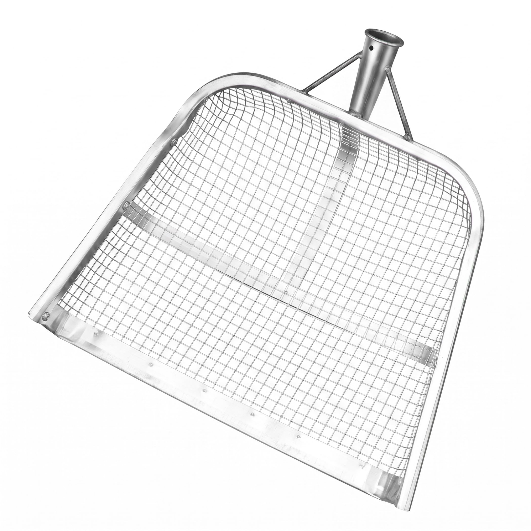 Xdyyjrasa Mesh 1Cm Sifting Shovel - Galvanized Carbon Steel Sand Sifter Shovel, 18.5X14.17in Chicken Poop Scooper With 1Cm Mesh For Grain Gardening, Silver