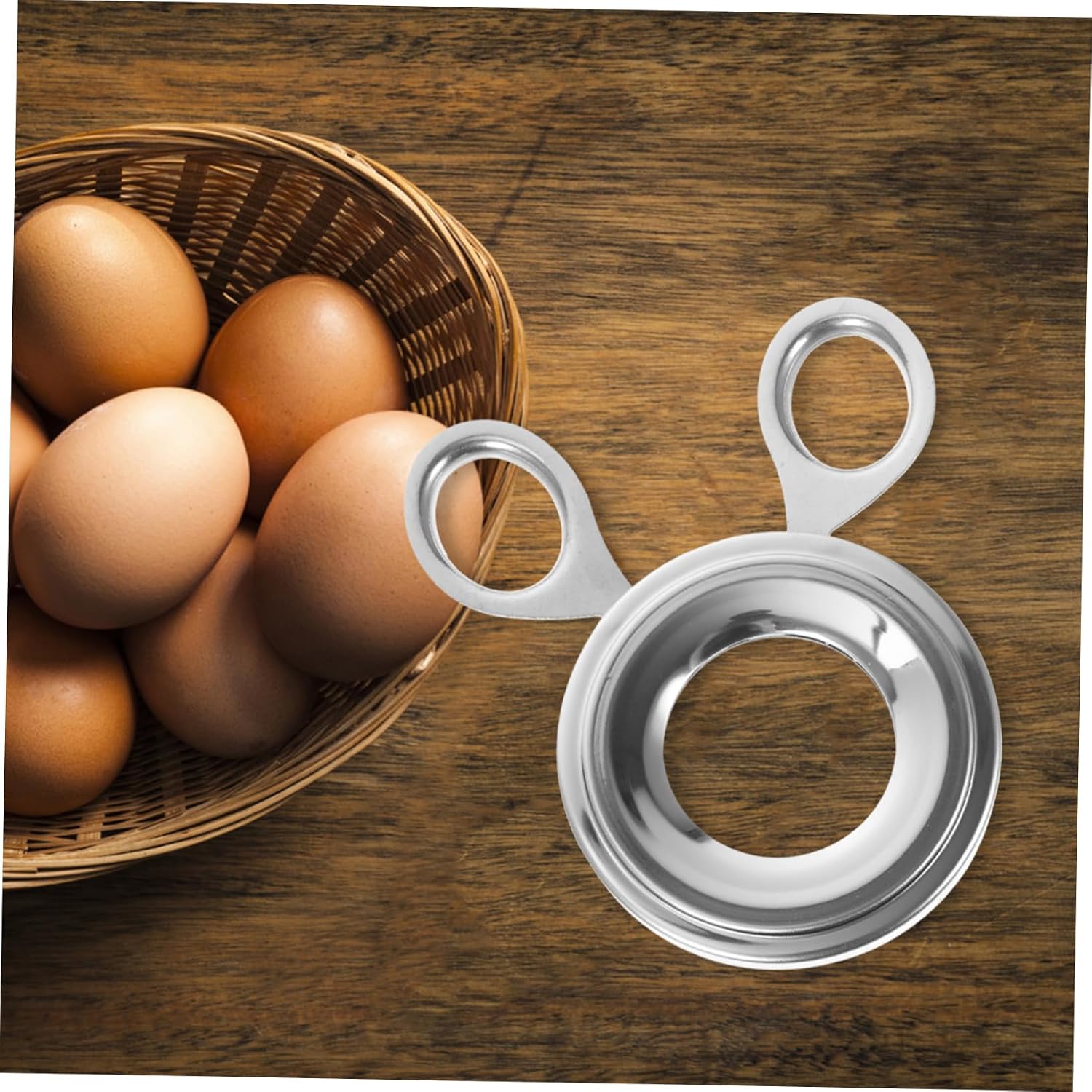 COLLBATH Stainless Steel Egg Cracker Tool Eggshell Separator Egg Opener Topper Heavy Duty Kitchen Gadgets Multiuse Tools