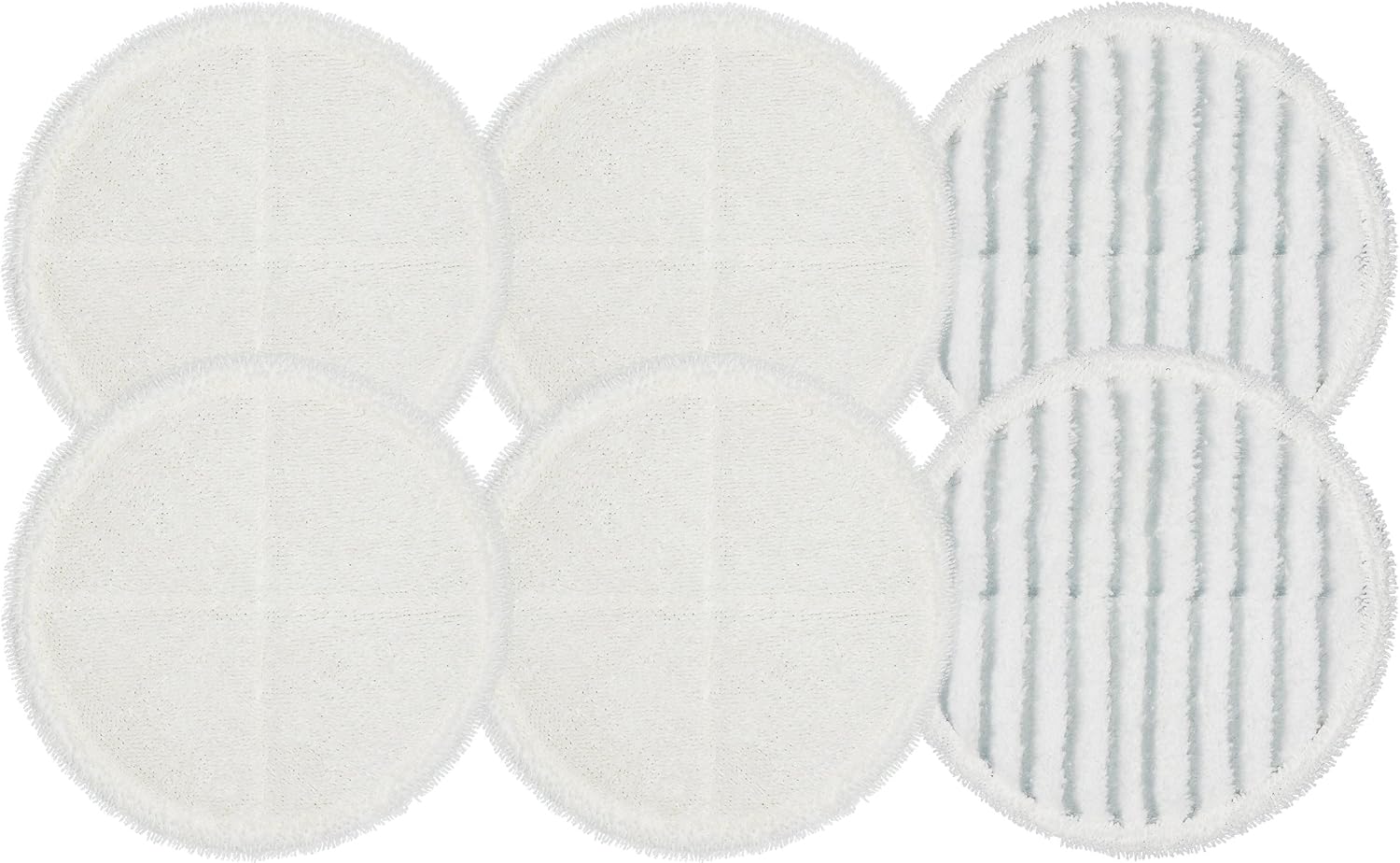 Flintar 2124 Spinwave Replacement Pads, Compatible with Bissell Spinwave Hard Floor Cleaner Powered Rotating Mop 2039 Series, 2307, 2315A, Part # 2124 (6 - Pack (4 Soft Pads + 2 Scrubby Pads))