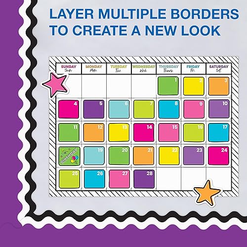 Vista 90 de Carson Dellosa Grow Together - Bordes de madera clara para tablón de anuncios de 65 pies, 1 rollo de ribete natural para pizarra blanca, corcho