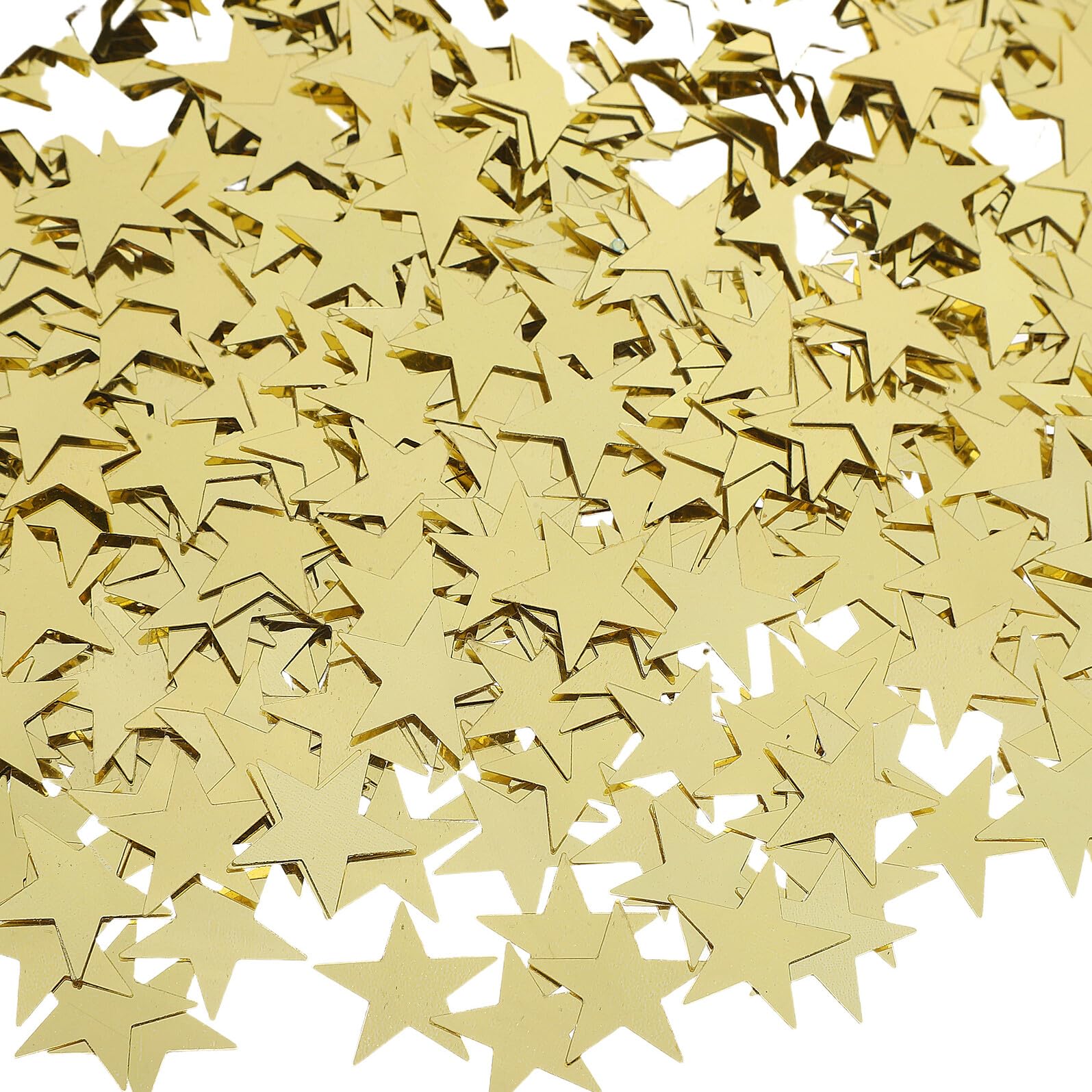 Goldenes Sternenglitzer Konfetti 2cm PVC 1 Beutel für Deko