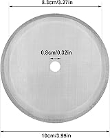 Vista 2 de Boao 18 paquetes de filtros de prensa francesa de repuesto para cafetería de malla para café francés, de acero inoxidable de 4 pulgadas