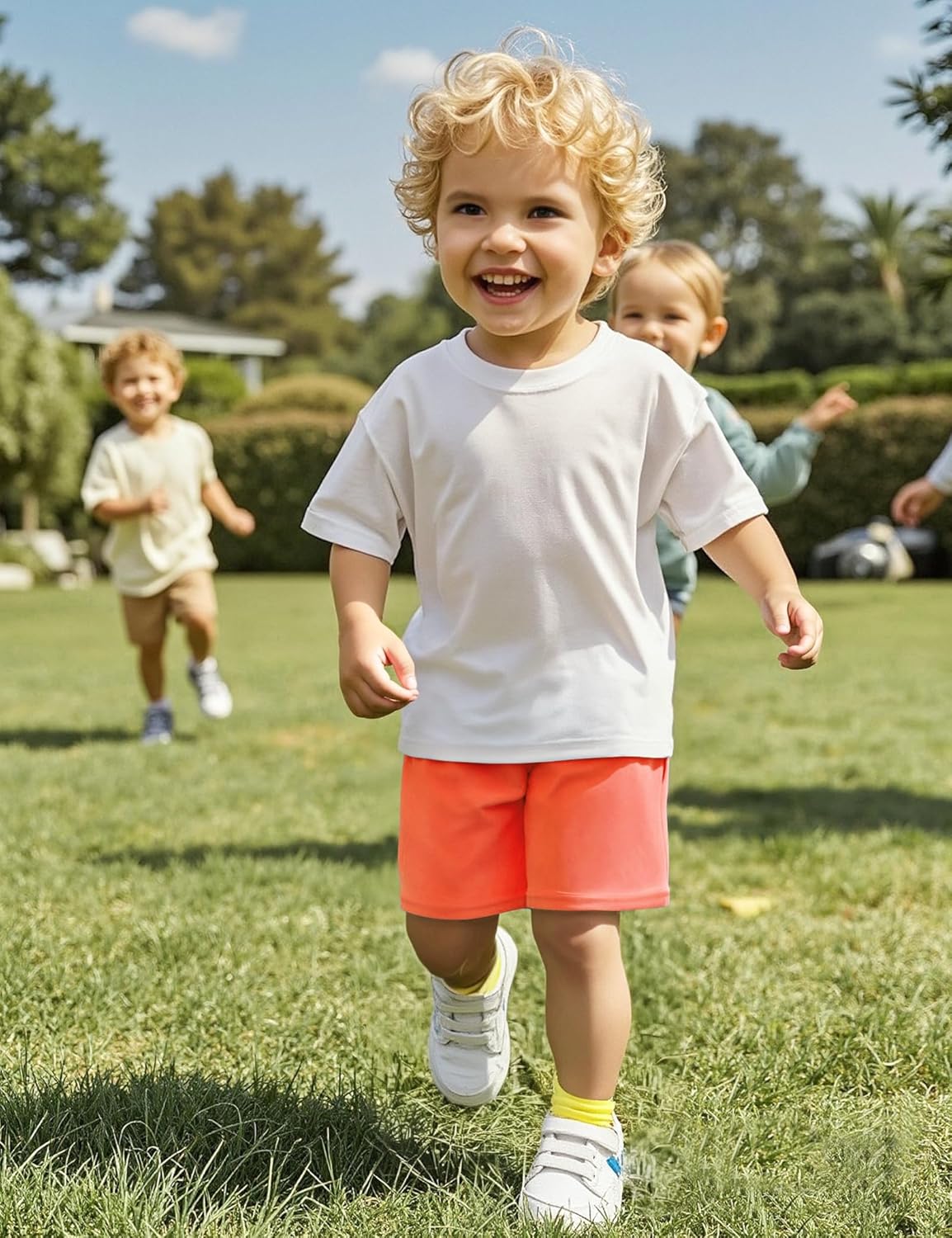 Witwot 3 Pack Toddler Boys Athletic Basketball Shorts Baby Boy Soccer Shorts Summer Clothes Size 2-5T - Image 7