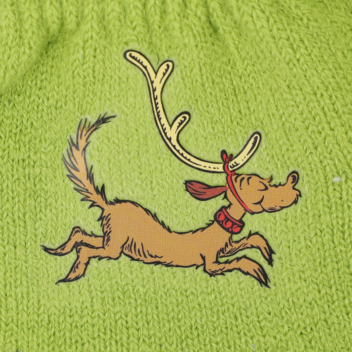 Grinch Youth Character Cuffed Beanie and Gloves Set Multicolored