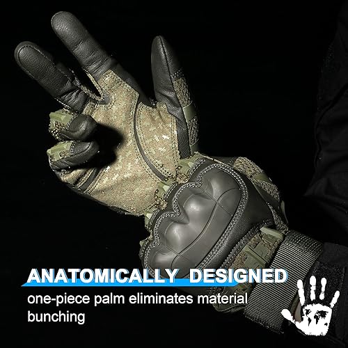 Miniatura 5 de WTACTFUL Guantes tácticos de goma para hombre, pantalla táctil, Airsoft, motocicleta, caza, al aire libre