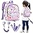 Accmor Toddler Harness Backpack Leash, Mini Unicorn Backpacks with Anti Lost Wrist Link, Cute Child Backpack Walking Leashes Keep Kids Close Rope Tether Rein for Baby Girls to Outdoor Travel