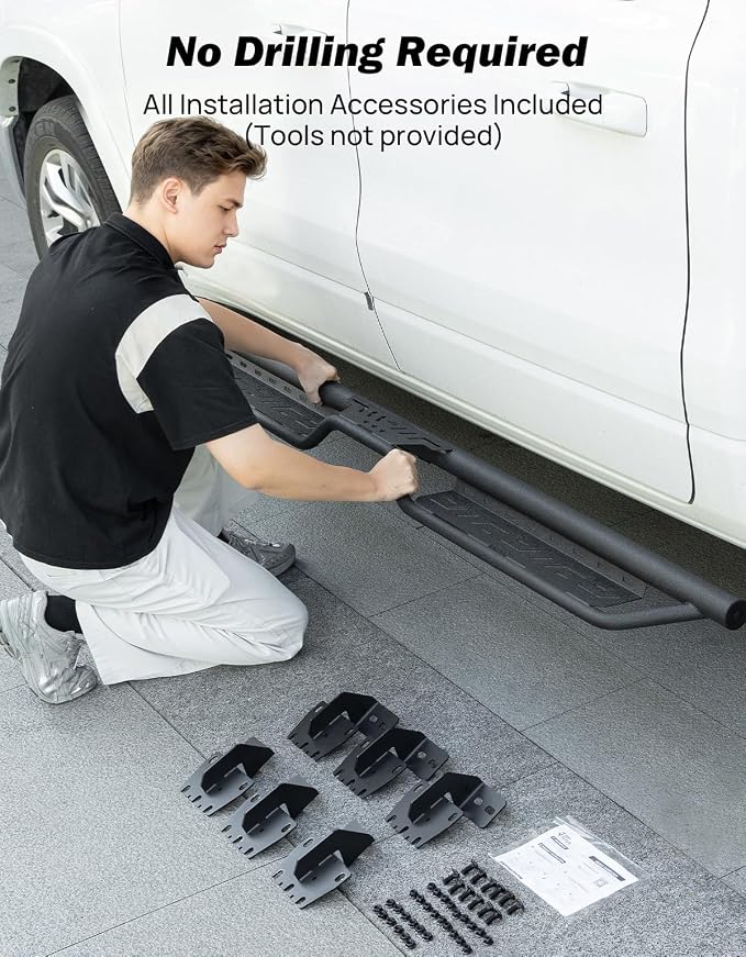 Estribos para Ram 1500 Crew Cab 2019-2026, 2 escalones antideslizante miniatura 7