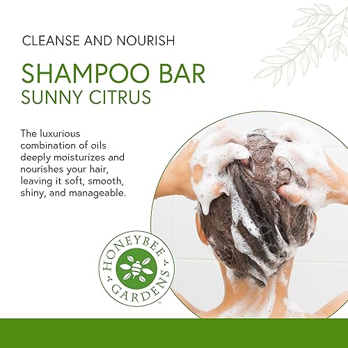 Miniatura 2 de Honeybee Gardens Sunny Citrus Barra de champú, 2.3 oz.