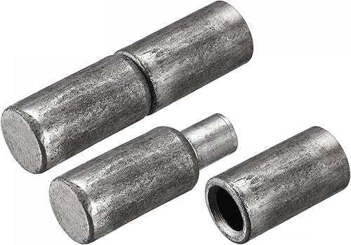 uxcell Bisagras de barril de soldadura, pasador de bisagra de hierro macho a hembra de 2.874in x 0.787in para puerta de hogar de metal, 4 pares