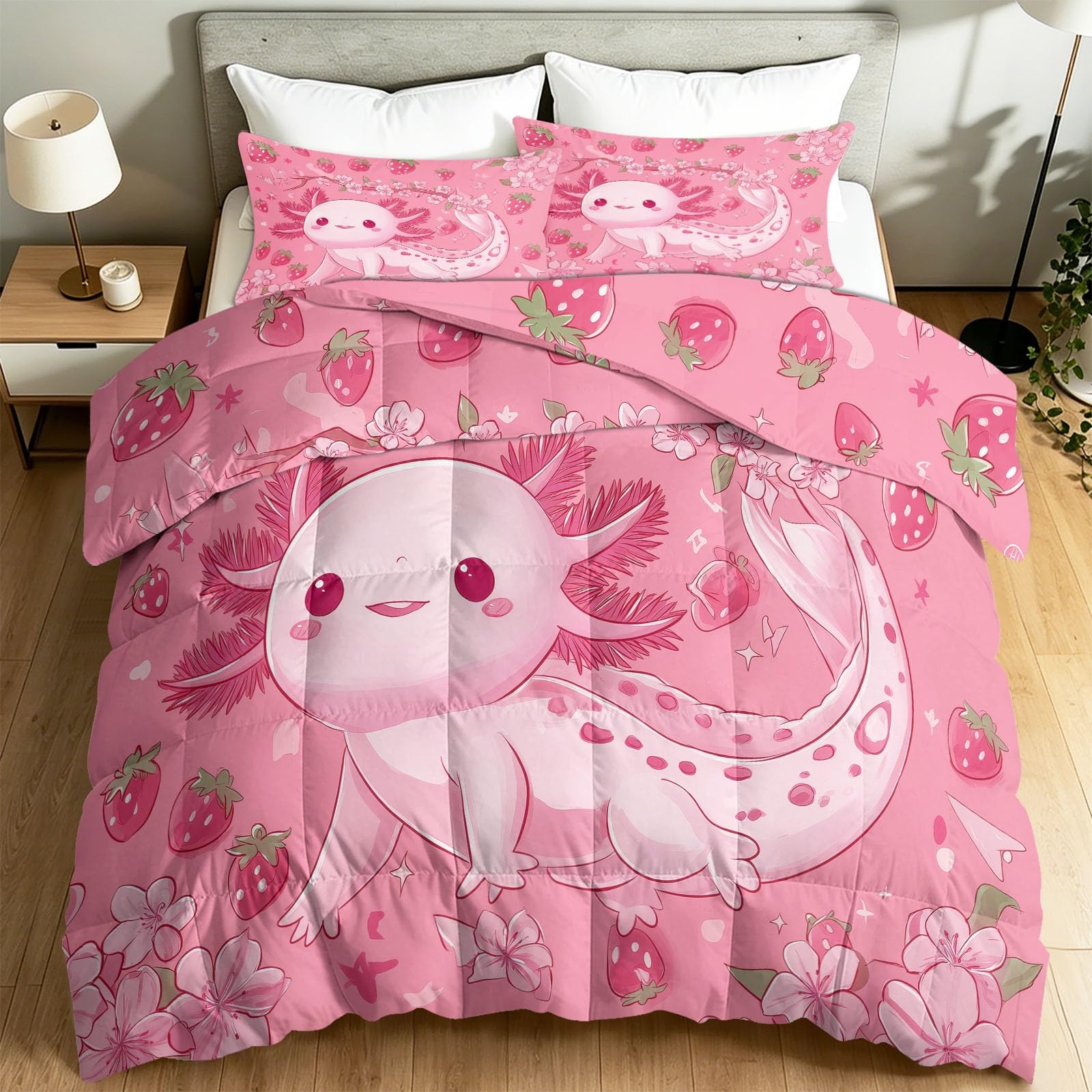 Edredón rosa de 180x200 cm para todo el año ideal para transformar tu dormitorio juvenil