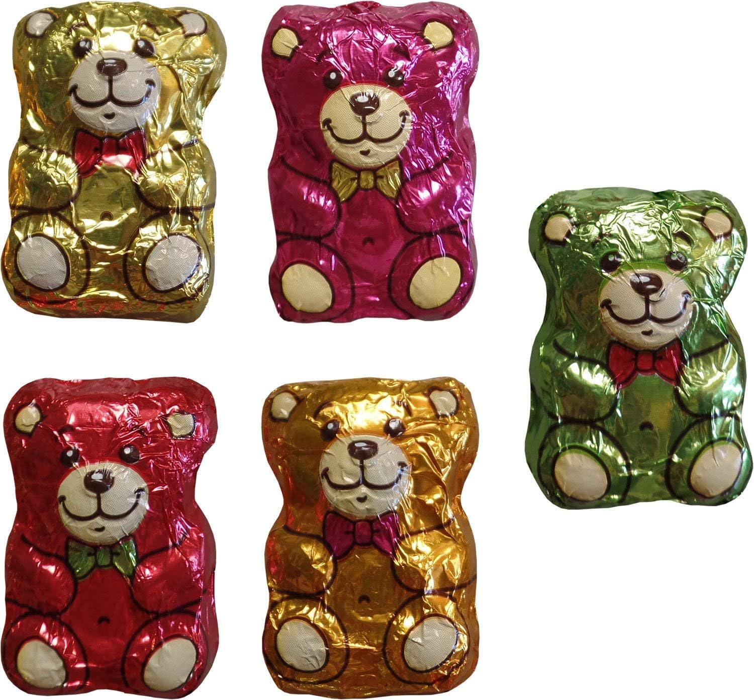 Milk Chocolate Novelty Mini Teddy Bears (12 Supplied)