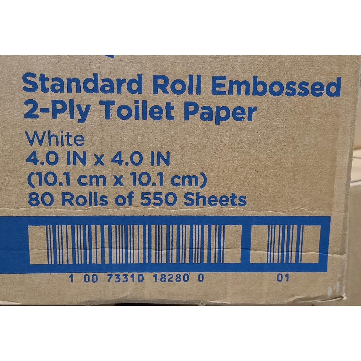 Pacific Blue Select Standard Roll 2-Ply Embossed Toilet Paper by GP PRO (Georgia-Pacific), 18280/01, 550 Sheet Per Roll, 80 Rolls Per Case