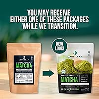 Vista 3 de Jade Leaf - Polvo de té verde matcha japonés orgánico, grado de ingrediente (bolsa a granel de 1 libra)