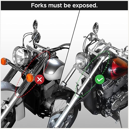 Miniatura 8 de TCT-MOTORPARTS Carenado Batwing con Parabrisas Compatible con Harley Softail Deluxe Fatboy Heritage Classic Yamaha V Star 1100 650 Classic Softail