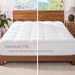 Bare Home Topper de matelas Twin Extra Long Microplush - Haut d'oreiller réversible - Couverture de matelas - Double face tout-saison - 8" à 24" Poche profonde - Couverture ajustée - L'essentiel de la dorme - Lit en peluche (Twin XL)