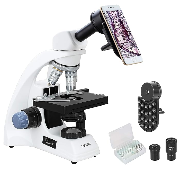 Buy ESSLNB 40X2000X Microscope with Phone Adapter LED Lab Microscopes