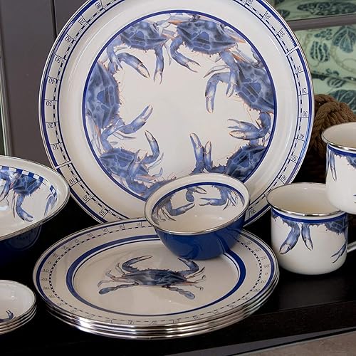 Miniatura 10 de Golden Rabbit Enamelware - Juego de 4-24oz Grande Tazas (Forest Glen)