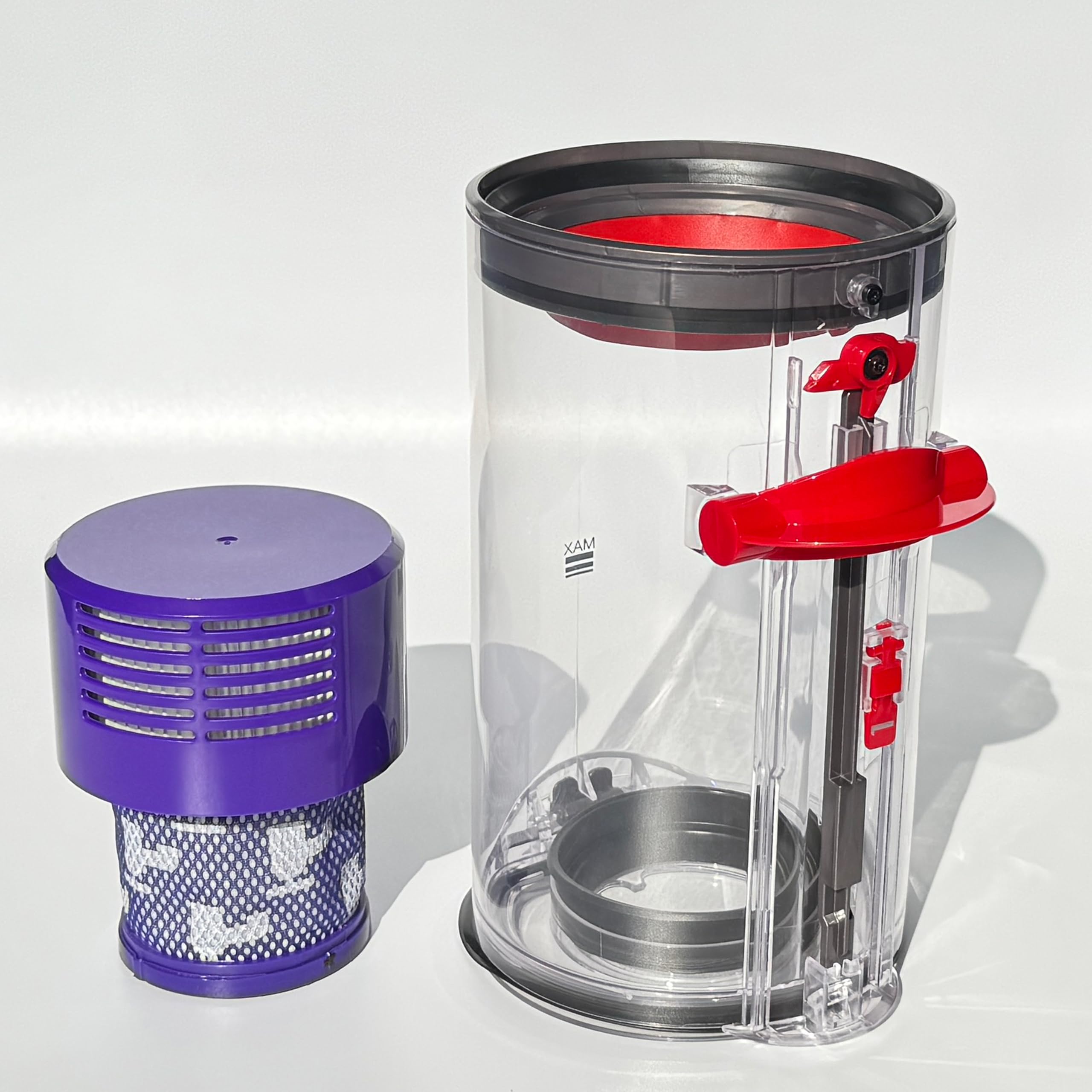 Photo 1 of 7.79in Large Dust Bin Replacement for Dyson V10 SV12 Models,Canister Bin for Part No.969509-01 and Filter No.969082-01 for Absolute/Absolute Pro/Animal/Animal Extra/Total Clean