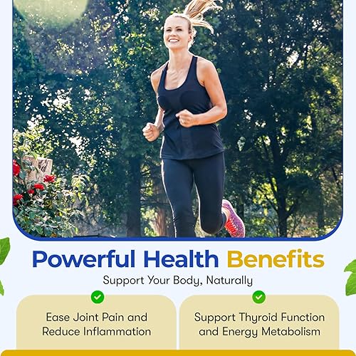 Miniatura 6 de Ashwagandha, complejo de musgo marino, 60 cápsulas con cúrcuma, aceite de semilla negra, vejiga, raíz de bardana, vitamina C, vitamina D3