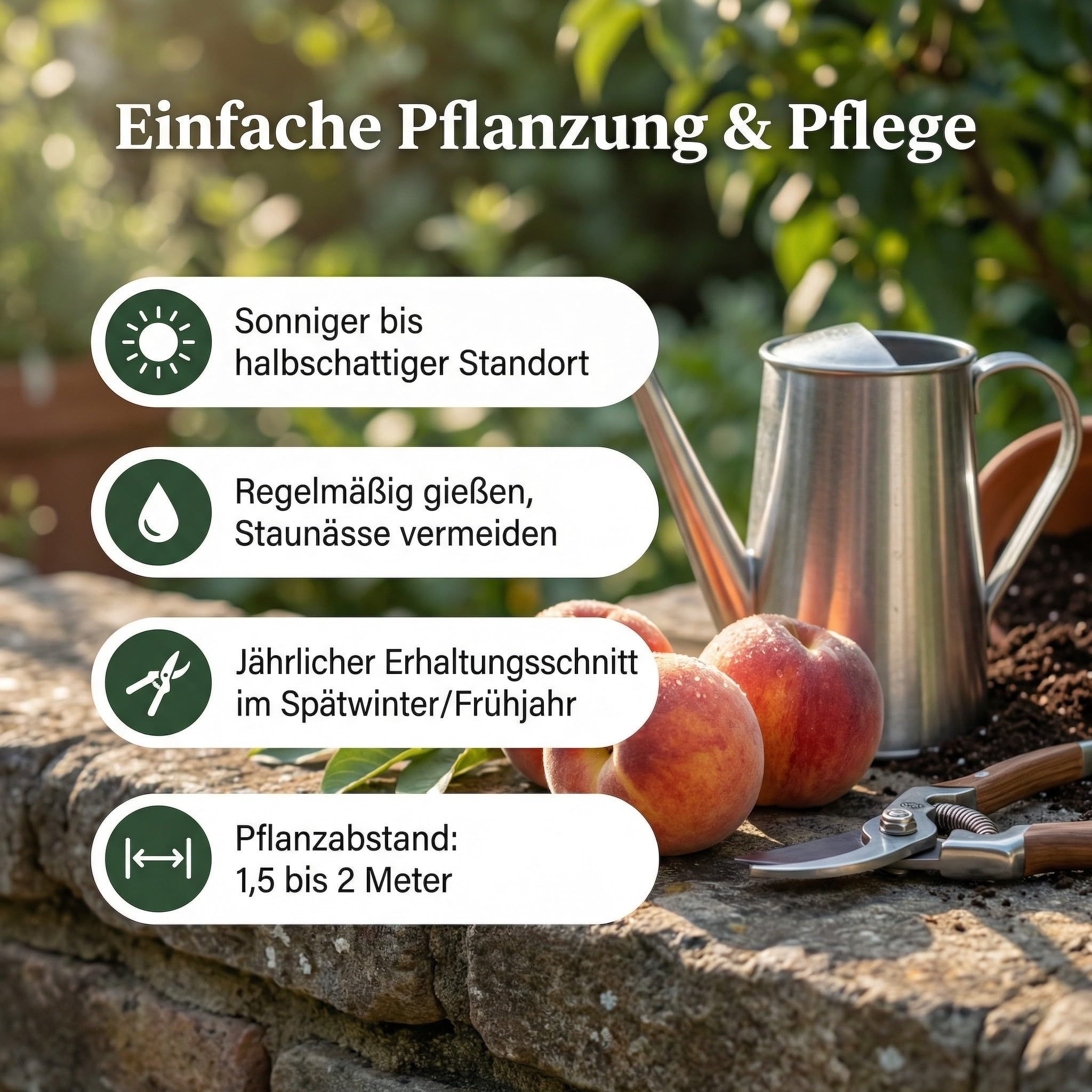 Pfirsich-Obstbaum 'Kernechter vom Vorgebirge' 80-120 cm