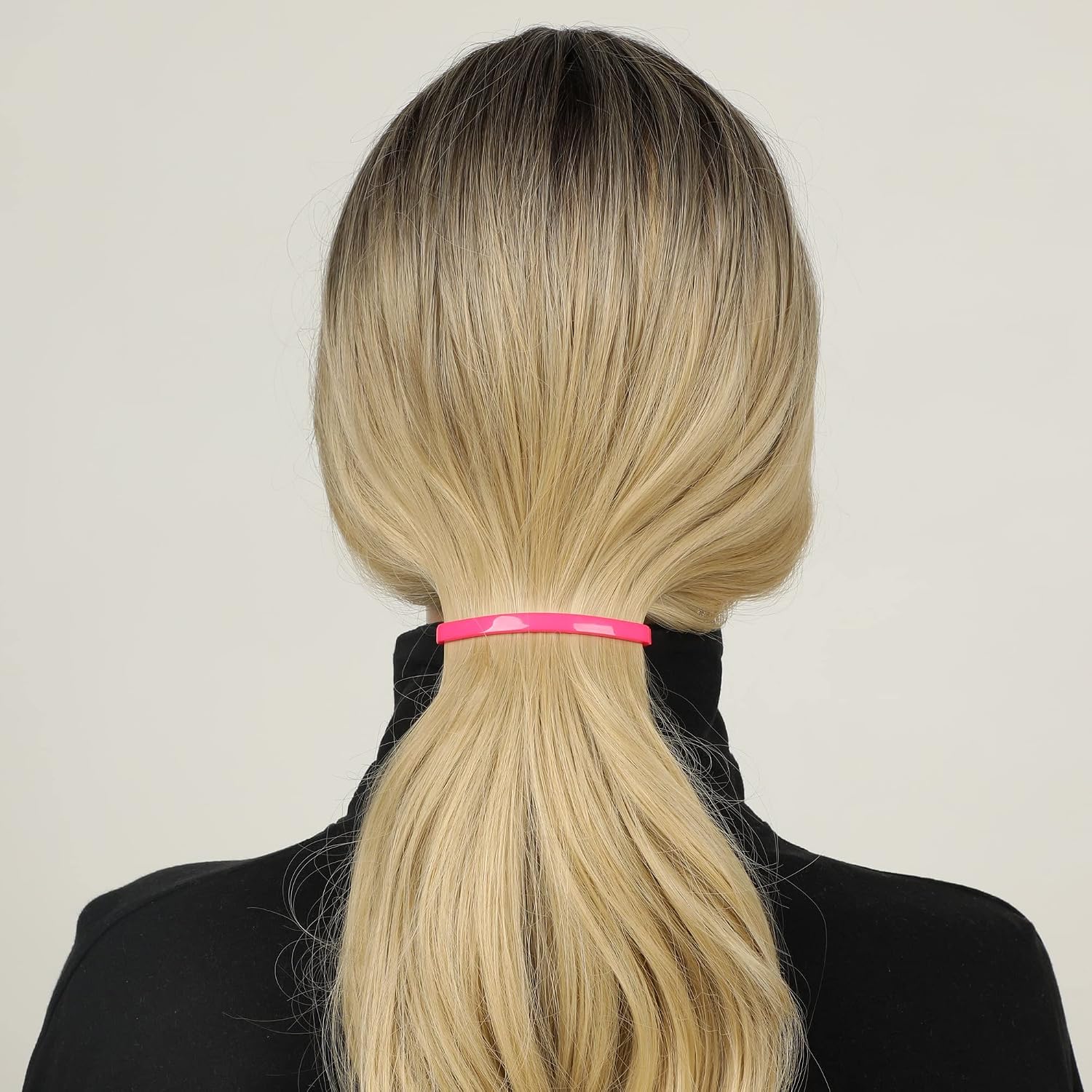 Hair Barrettes Clips Set - Medium Plastic Dome Styling Accessories - Decorative Clamps For Half Updo & Ponytail - For Girls, Women with Medium Hair - 18 Colored Pieces, Made in Korea image 5