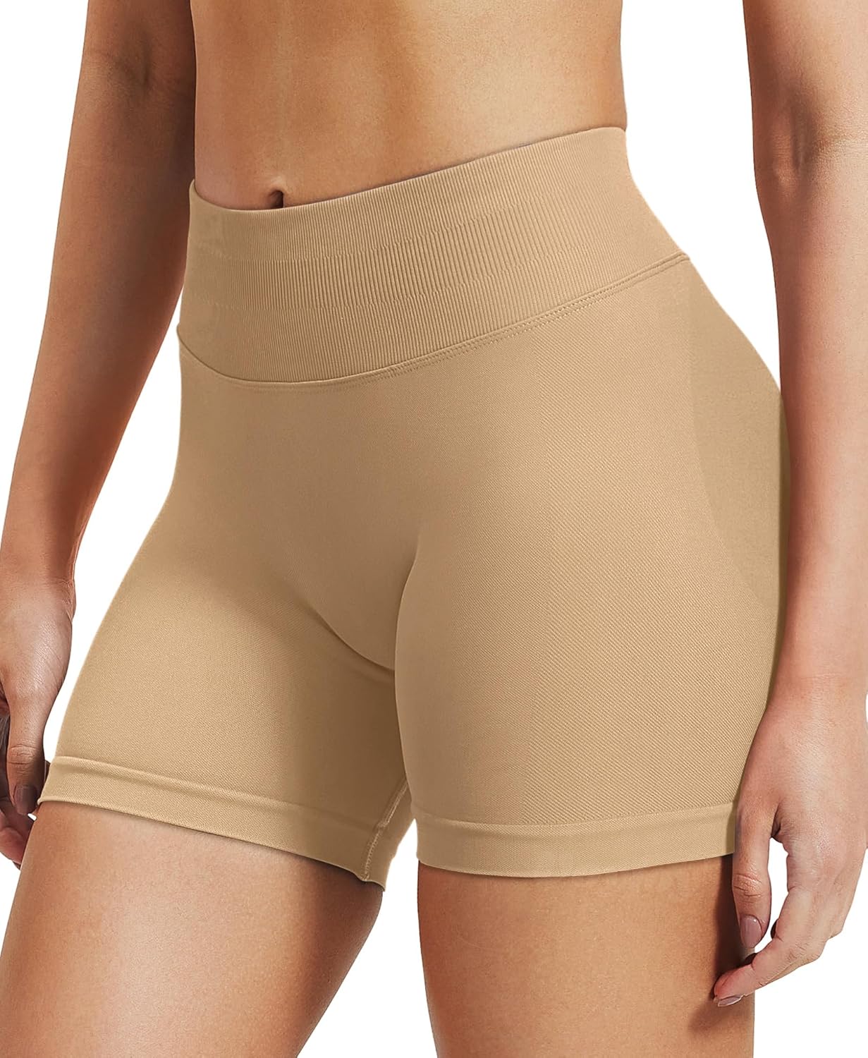VOYJOY Women Workout Impact Shorts 2.5"/ 3.6"/ 4.5"/ 6" Scrunch Butt Lifting Gym Seamless Booty Biker Shorts - Image 3