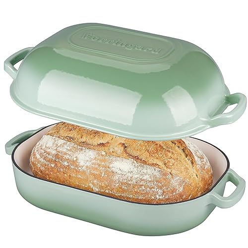 VORRINGARD Large Cast Iron Dutch Oven Dome Pot with Lid,