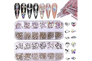 3D Glass Flatback Jewelry Assortment