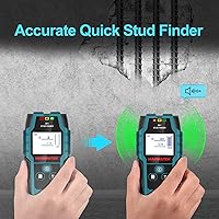 Vista 5 de HANMATEK Detector de Pernos de Pared con Sensor Inteligente Pro, Alarma de Audio y Pantalla LCD HD, Herramienta de Detector de Pernos 5 en 1