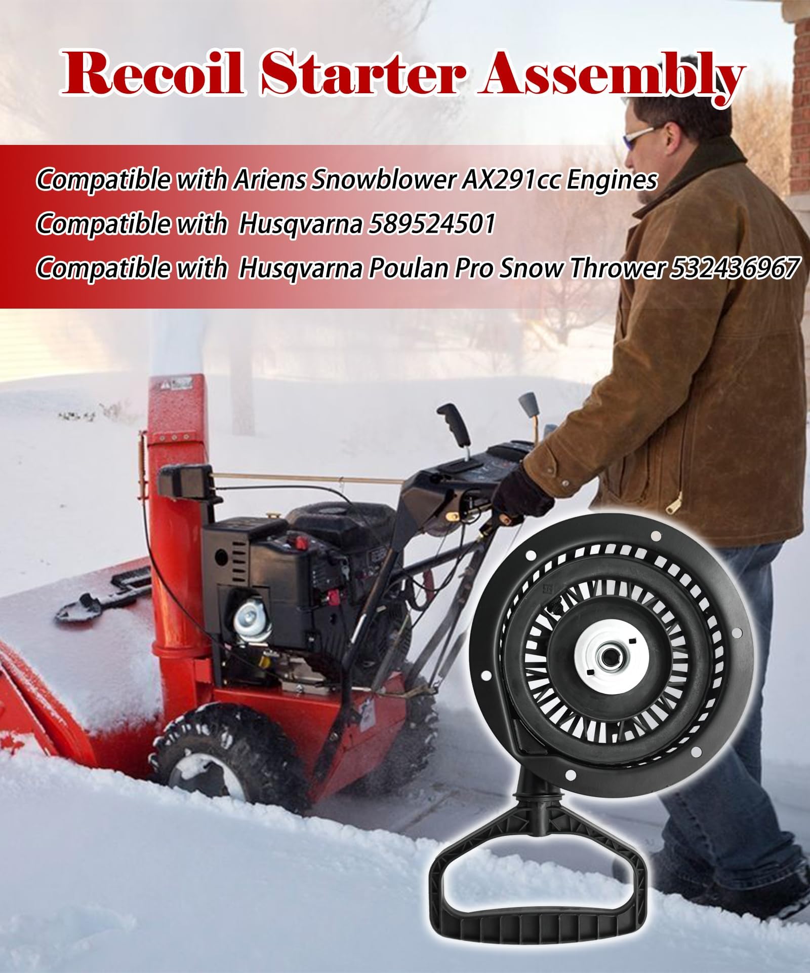 Parts Poulan Pro Snowblower Parts BMotorParts Recoil Starter