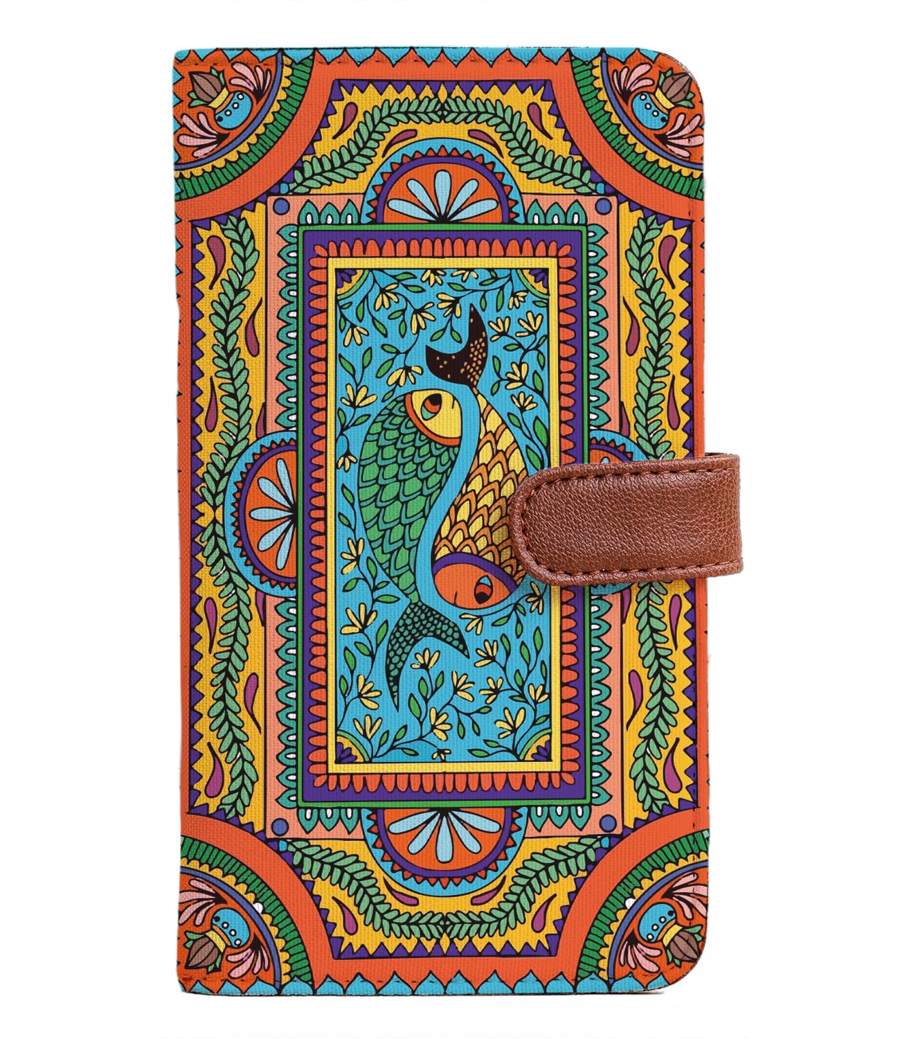 Wallet for Women | Stylish Printed Bi-Fold Long Wallet & Ladies Purse Handbag | Clutch for Daily Use | Multicolour Mandala