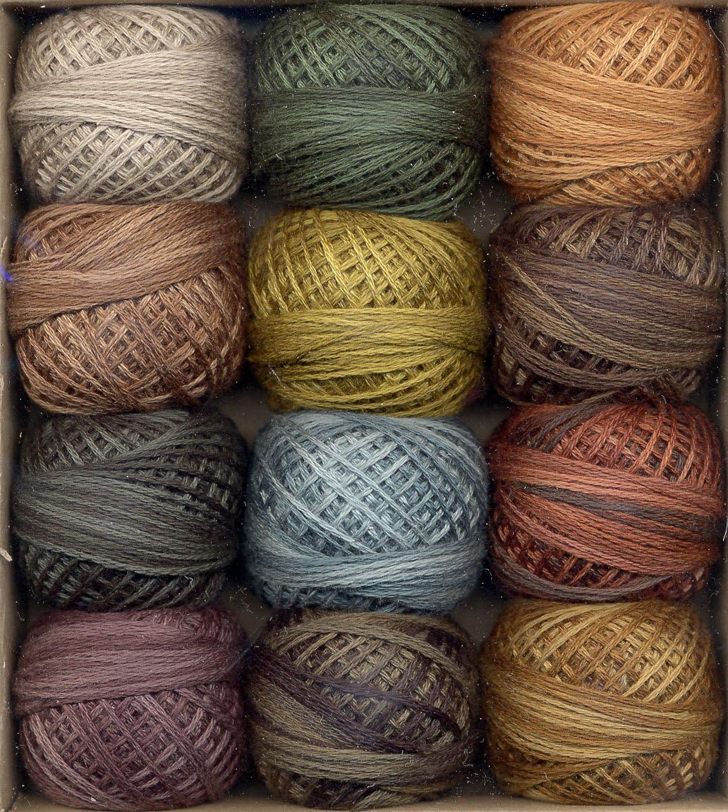 Valdani 3-Strand Cotton Embroidery Floss 12-Ball Earthly Treasures Collection (3SF-EarthlyT)