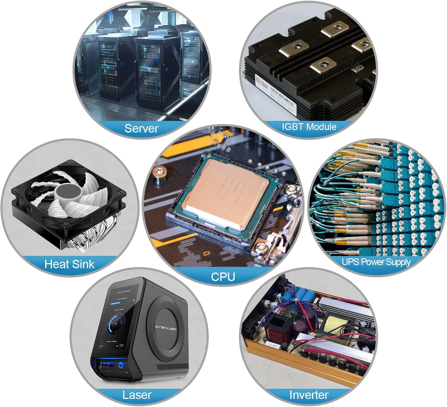 Onе-Dау Sаlе: Uр tо 60% оƒƒ MoneyQiu HY-883-10g CPU Thermal Paste Kit-6.5 W/MK CPU Paste Thermal Compound Heatsink Paste Silicon Grease for PC CPU GPU LED PS4.