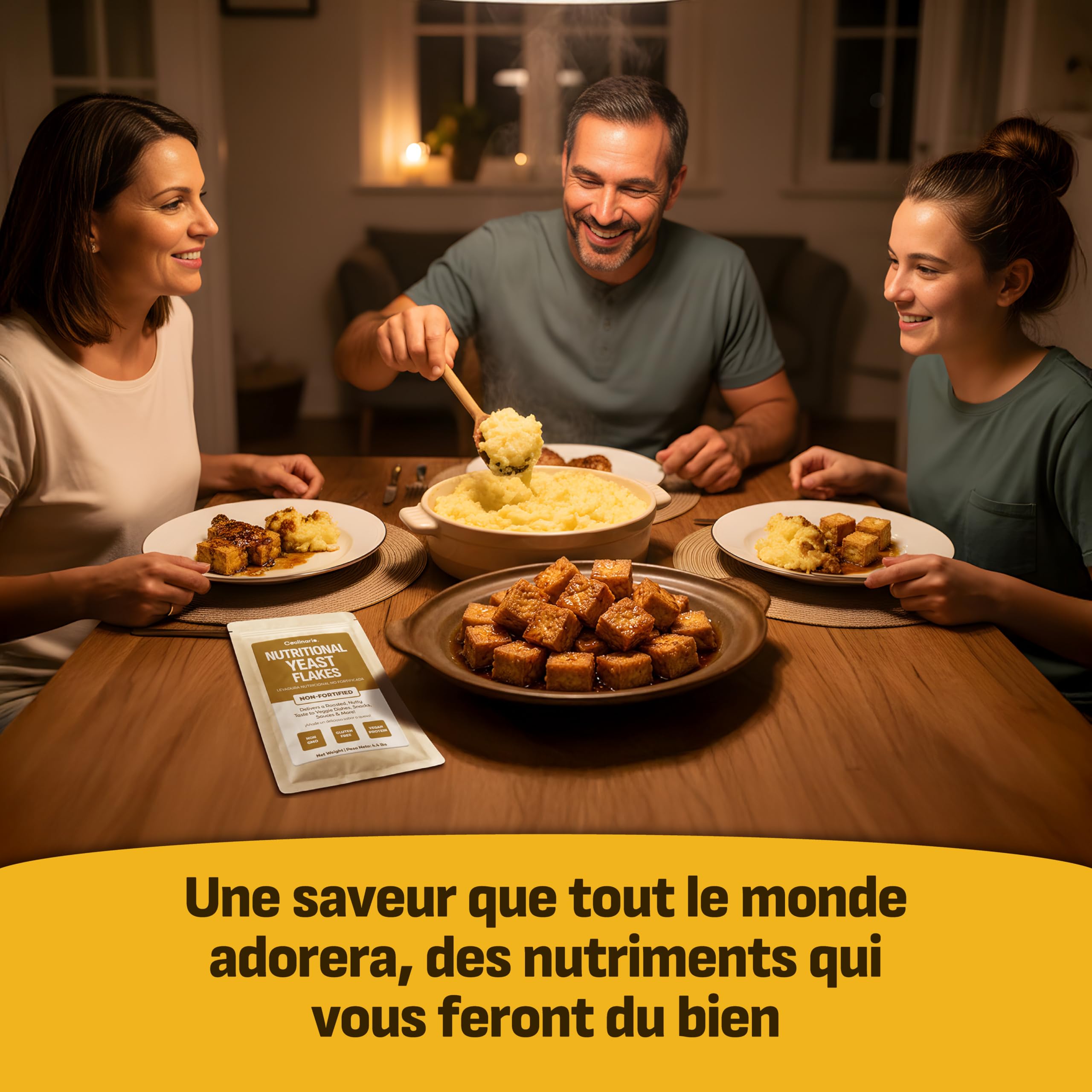 Coolinario Levure Nutritionnelle Non Enrichie (56 g) Assaisonnement Végan au Goût Noisette | Riche en Protéines, Fibres & Minéraux | Pour Snacks, Sauces & Vinaigrettes | Sans Gluten