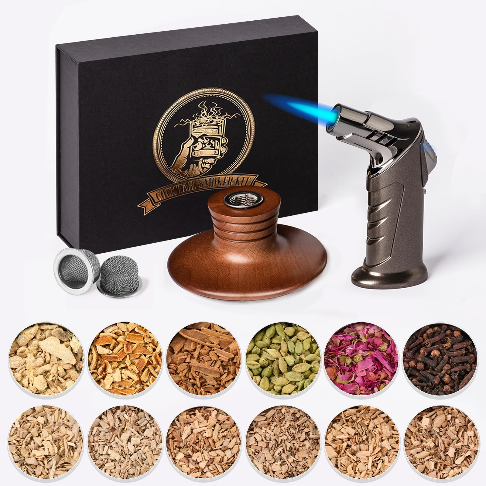 Amazon.com: ComboJoy Whiskey Smoker Kit with Torch - 12 Flavors