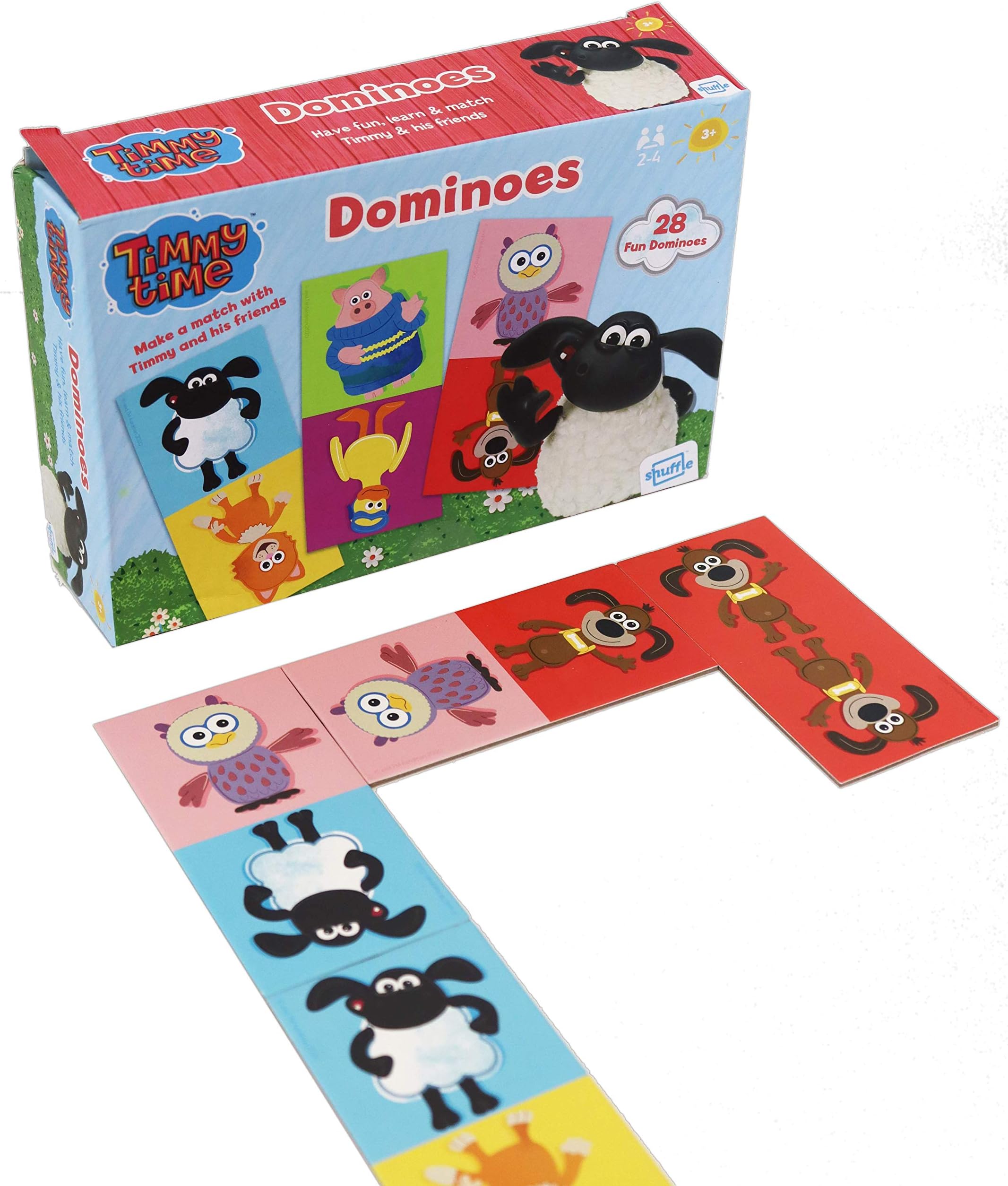 Shuffle Timmy Time | Dominoes | Counting & Number Game | Great Gift For Kids Aged 3+