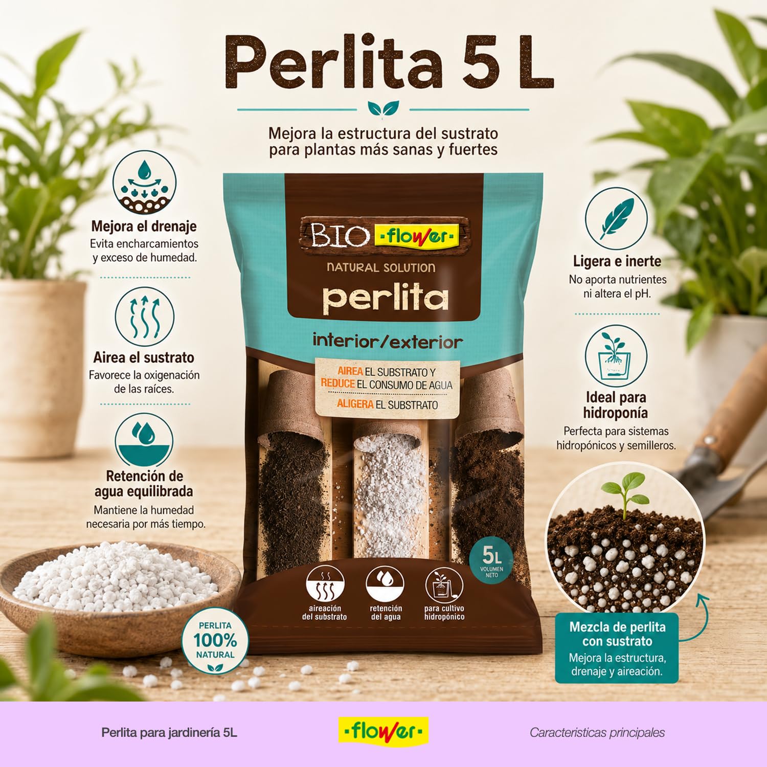 Flower Perlite, 5 l