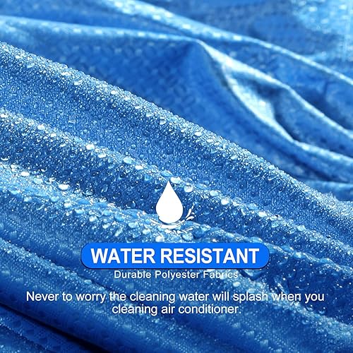 Miniatura 2 de Bolsa de limpieza impermeable de aire acondicionado dividida con paneles de soporte de dos lados y salida de drenaje, bolsa de servicio de lavado de