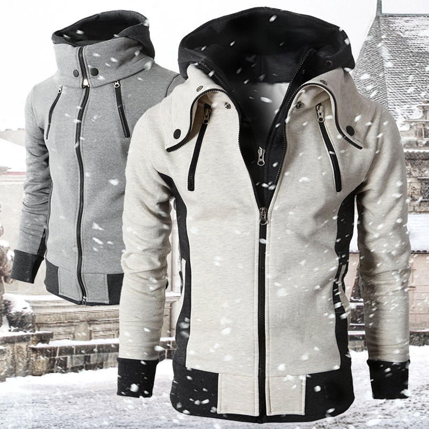 Sweat à capuche personnalisé pour homme avec logo et photo, veste zippée personnalisée, vêtements de travail confortables pour le sport