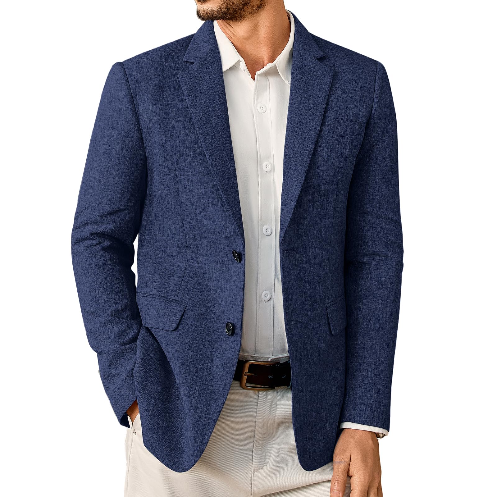 Elainone Sakko Herren Sportlich Modern Blazer Jackett zu Jeans Regular Fit Leicht Sakkos für Herren