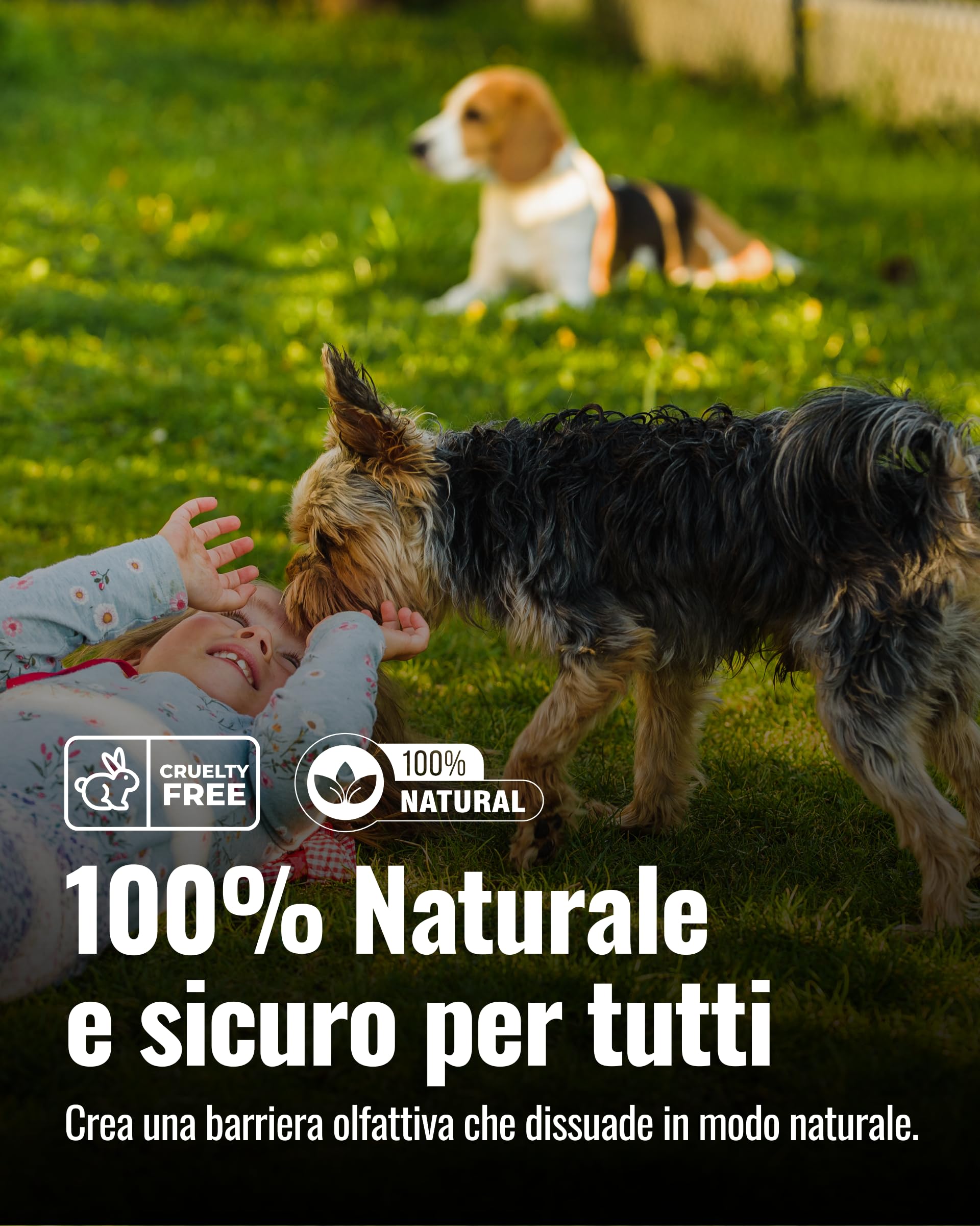 DifesAmica Spray Disabituante Naturale Cani e Gatti 500ml – Anti Pipì e Anti Morso Interno ed Esterno | Effetto Barriera con Oli Essenziali Microincapsulati | Sicuro, Non Tossico, Naturale