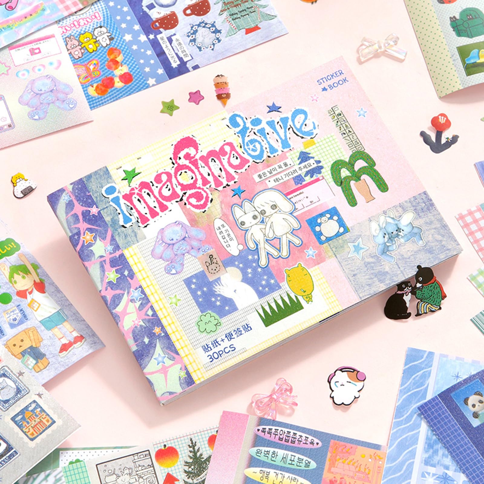 Amazon.com: ZHIJIANHZ Japanese Manga Style Sticker Book with 30