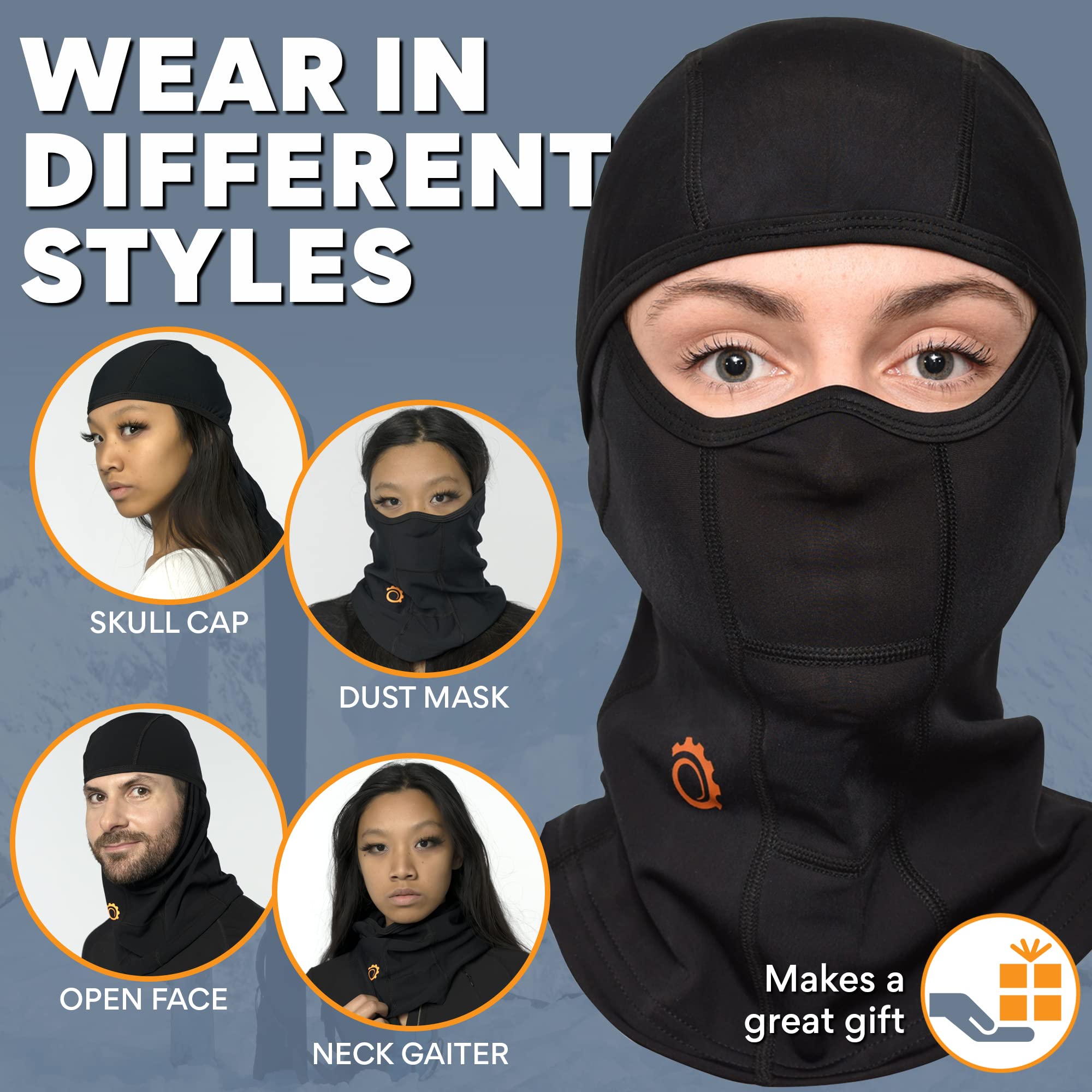 GearTOP ski mask Balaclava The only SweatWicking ski Balaclava face mask Men Need! Mens