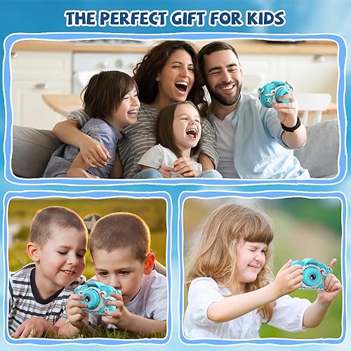 Miniatura 6 de Cámara selfie para niños, regalos de cumpleaños de Navidad para niñas y niños de 3 a 12 años, cámaras de video digitales HD 1080P para niños