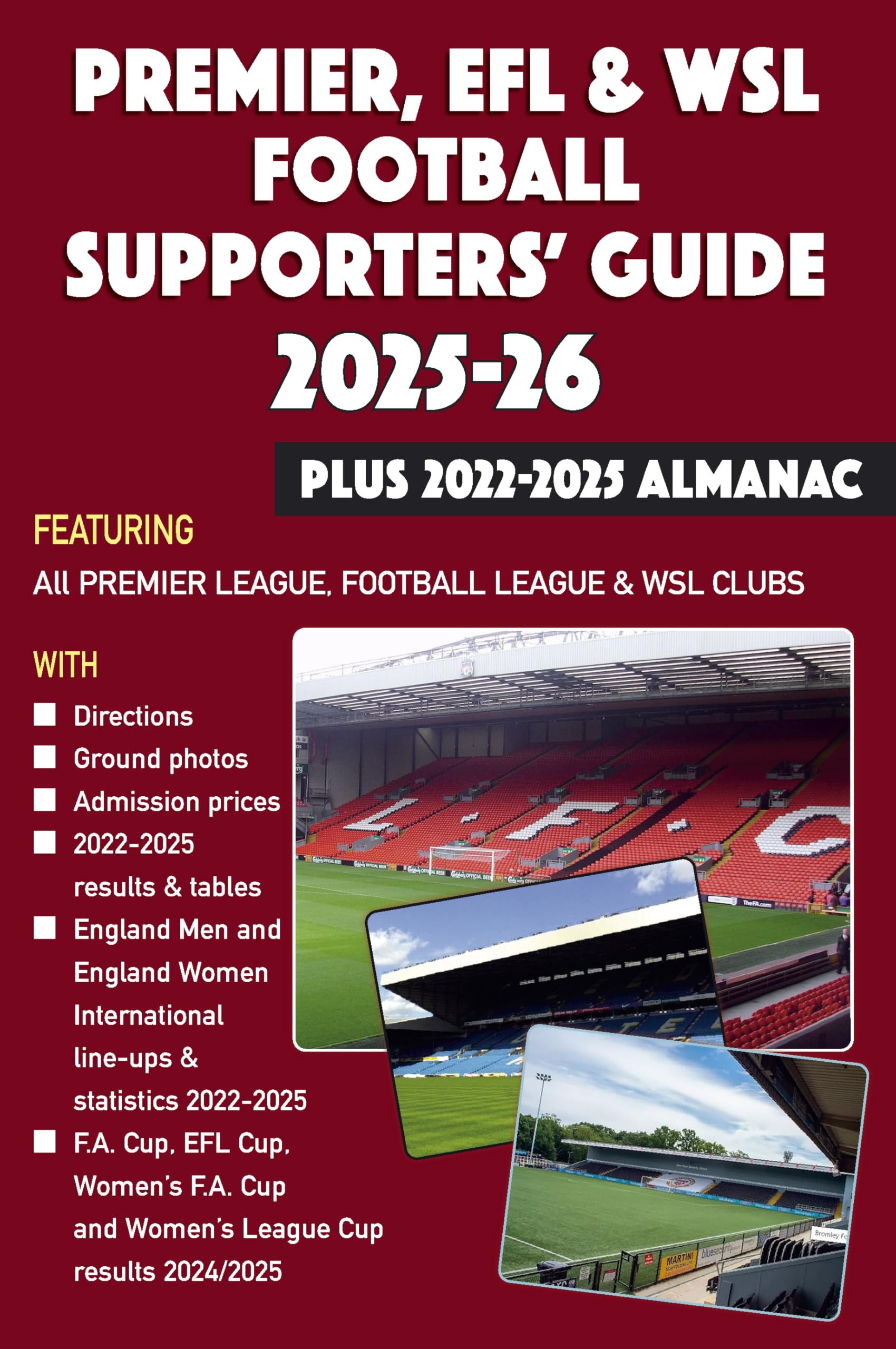 Premier, EFL &WSL Football Supporters' Guide & Yearbook 2025-26 +